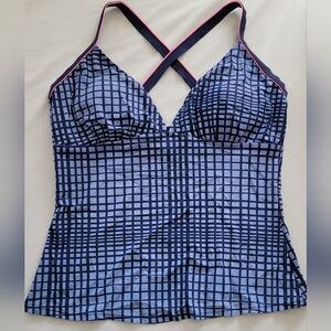 Athletech Blue Tankini Swim Top